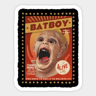 Batboy (Freak Show-style Poster) Sticker